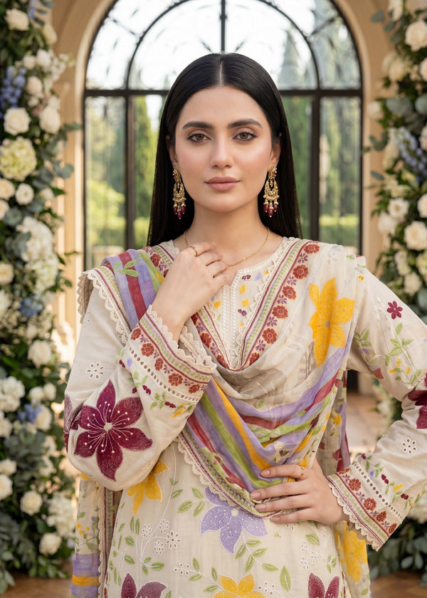 Bint e Libaas Premium Cotton Embroidered Ladies Suit – Elegant & Comfortable