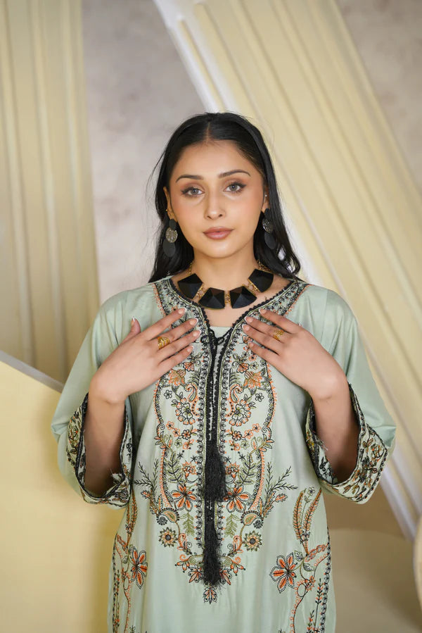 Bint e Libaas Premium Linen Embroidered Suit