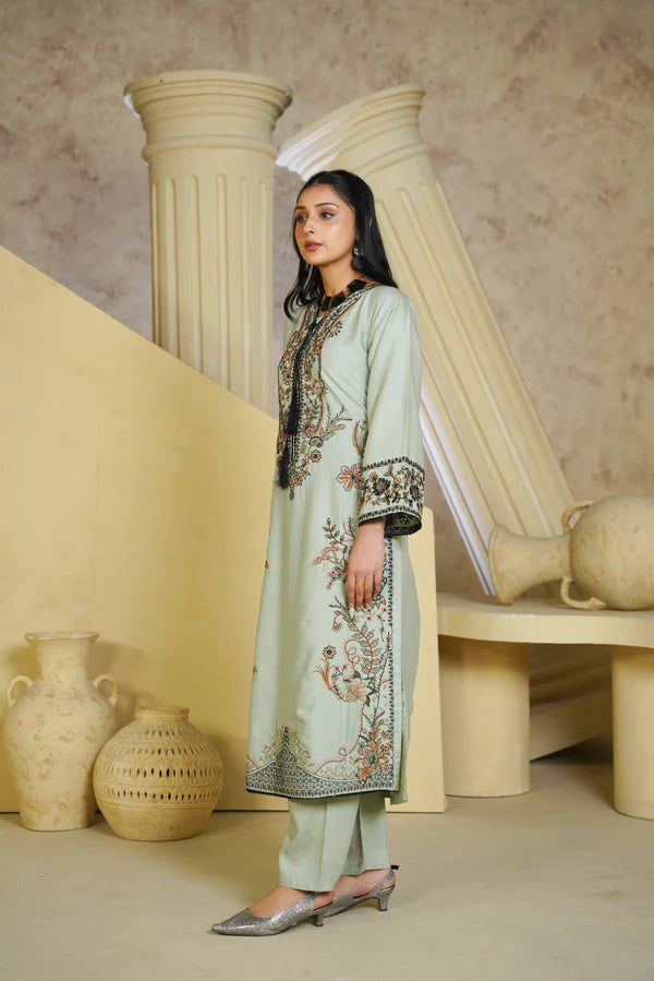 Bint e Libaas Premium Linen Embroidered Suit