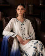 Bint e Libaas Luxury 3 Piece Linen Embroidered Suit