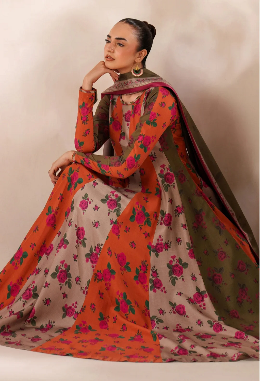Sunset Frock 3Pc Suit